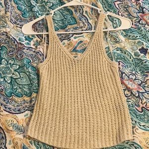 Knitted moon & Madison crop top tank
